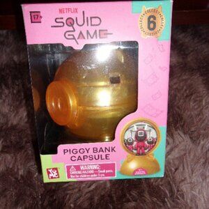 Netflix Squid Game Piggy Bank Capsule New Masked Manager